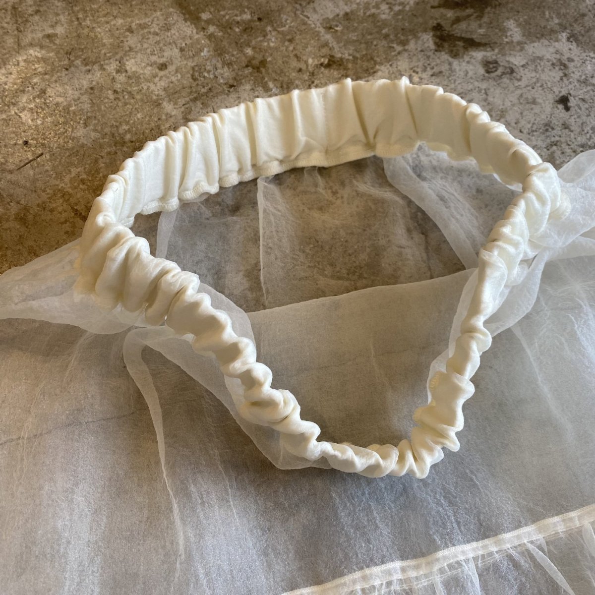 画像8: TIERED DESIGN SHEER TULLE LAYERED LONG SKIRT / W24~W36 (8)