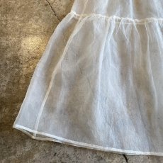 画像5: TIERED DESIGN SHEER TULLE LAYERED LONG SKIRT / W24~W36 (5)