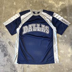 画像1: "DALLAS" COLOR SWITCHED MESH SPORTY S/S TEE / Mens L (1)
