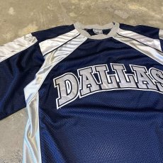 画像3: "DALLAS" COLOR SWITCHED MESH SPORTY S/S TEE / Mens L (3)