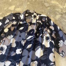 画像4: ALL OVER BOTANICAL GRAPHIC PATTERN SHEER S/S SHIRT / Mens M (4)