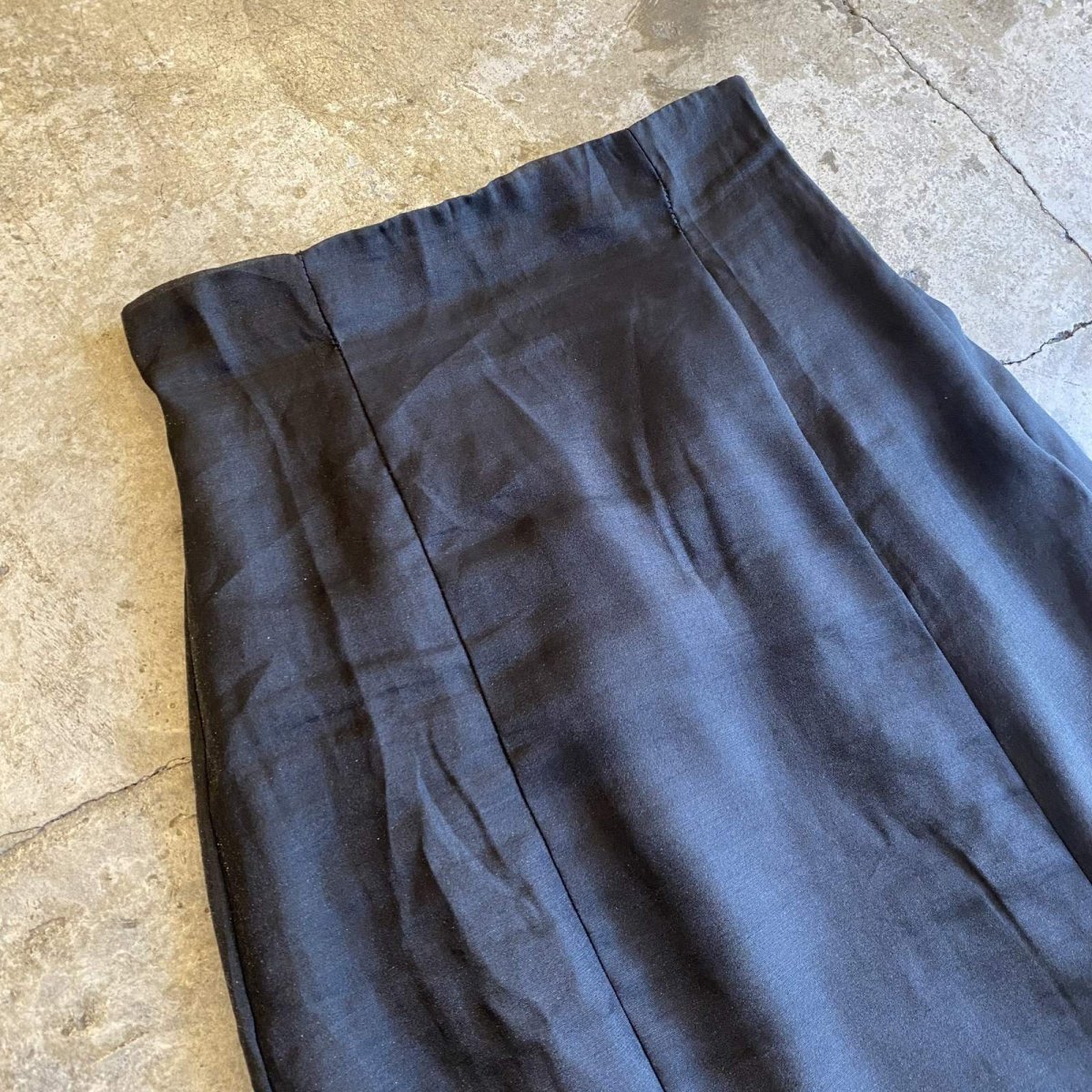画像3: BLACK COLOR SHEER DESIGN LILY SKIRT / W26~W28 (3)