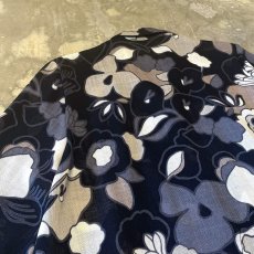 画像9: ALL OVER BOTANICAL GRAPHIC PATTERN SHEER S/S SHIRT / Mens M (9)