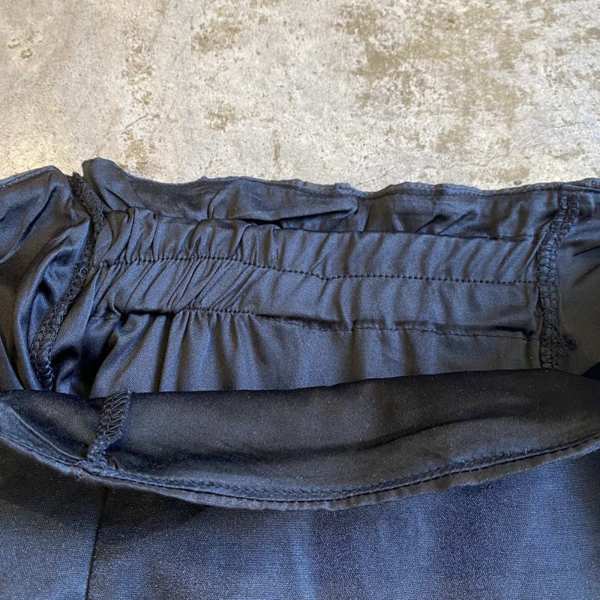 画像9: BLACK COLOR SHEER DESIGN LILY SKIRT / W26~W28 (9)