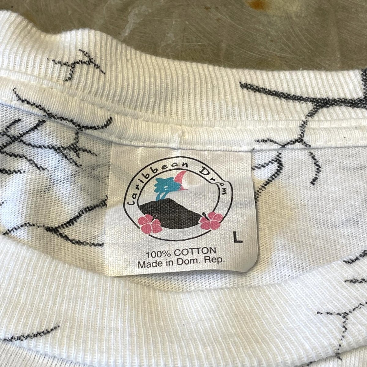 画像10: 90's FRONT EAGLE OVER PRINTED S/S TEE / Mens L (10)