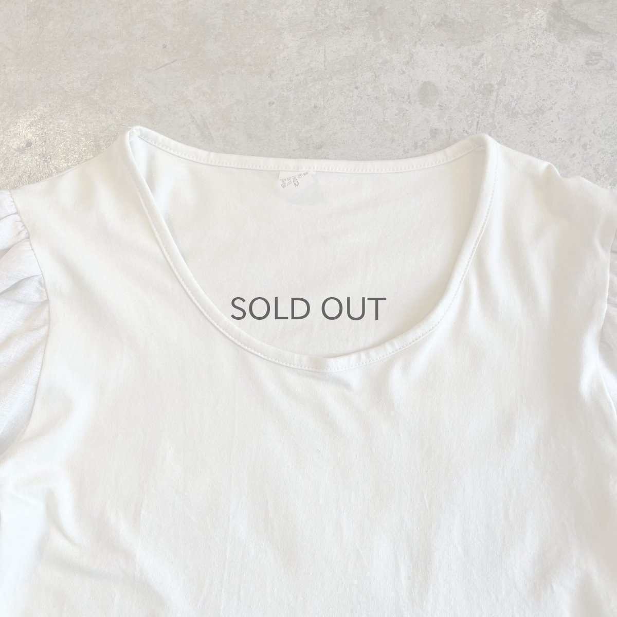 画像9: EURO LINEN×CROCHET SWITCHING DESIGN SLEEVE L/S TOPS / Ladies M (9)