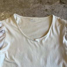 画像9: EURO LINEN×CROCHET SWITCHING DESIGN SLEEVE L/S TOPS / Ladies M (9)