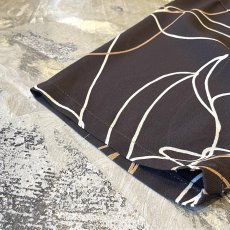 画像7: ALL OVER LINE ART PATTERN SHEER S/S SHIRT / Mens L (7)