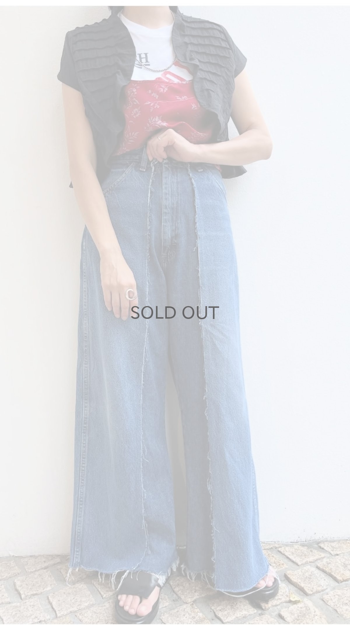 画像11: 【Wiz&Witch】"TWINS" WIDE DENIM PANTS / W29 (11)