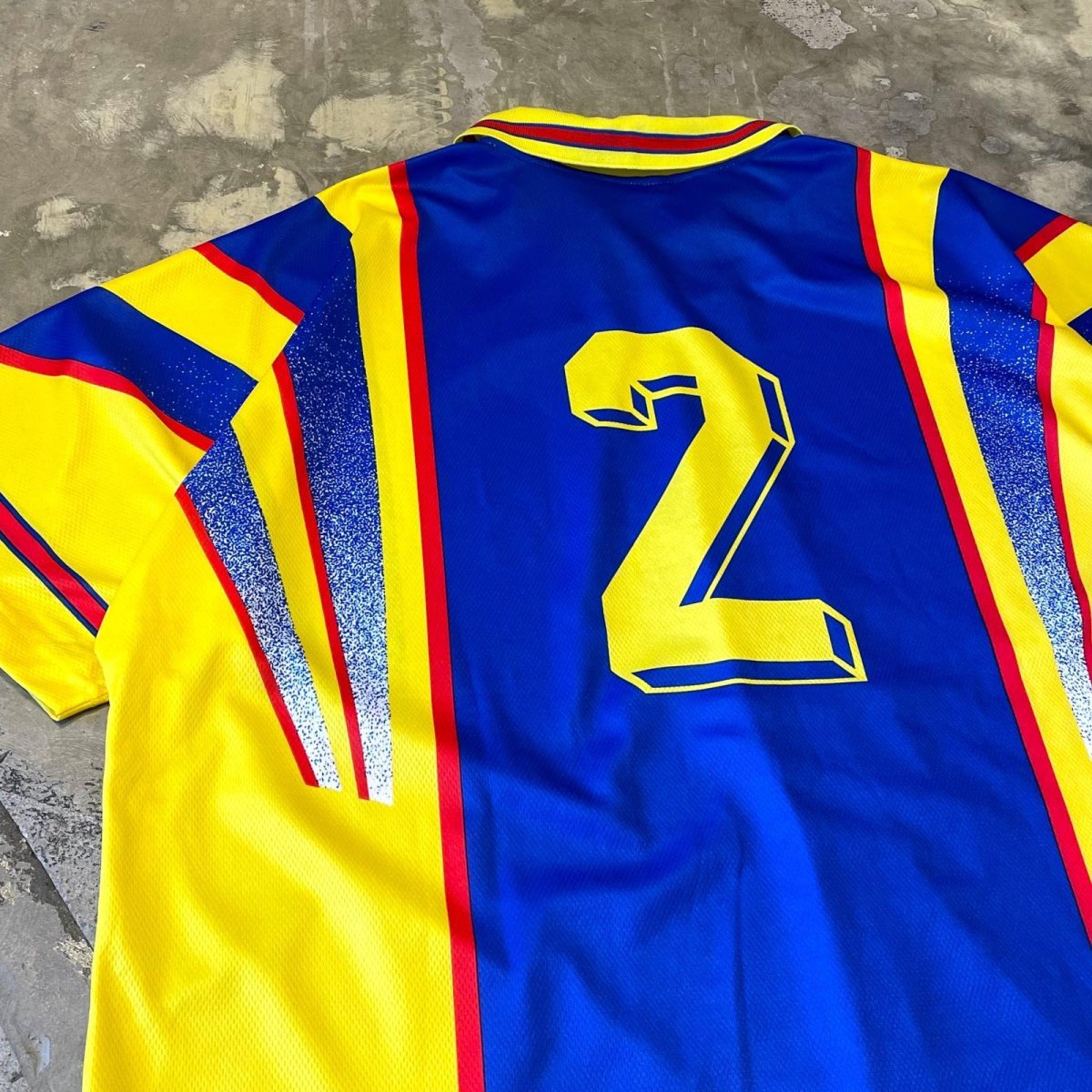 画像9: EURO COLOR SWITCHED BACK NUMBERING GAME S/S SHIRT / Mens XXL (9)