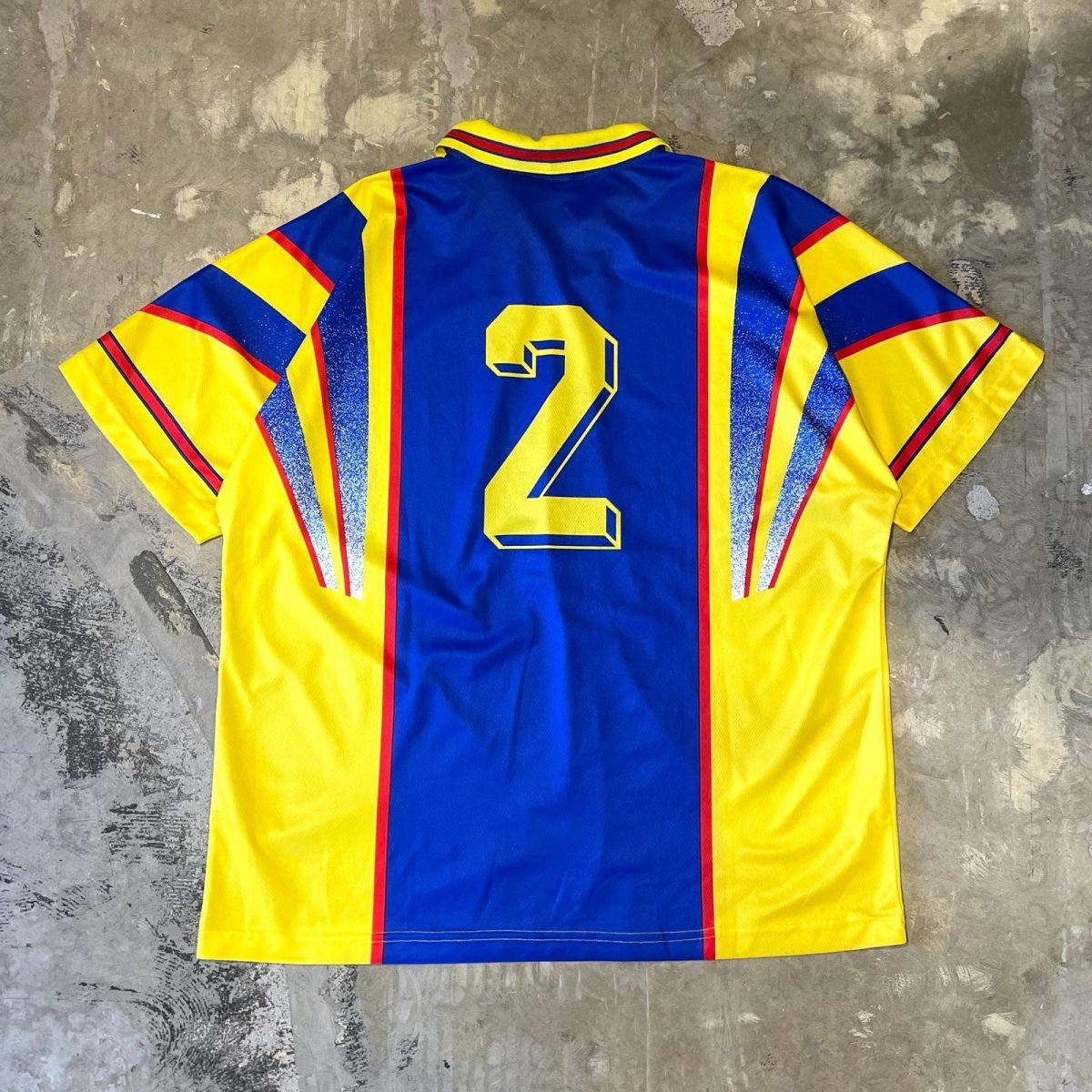 画像2: EURO COLOR SWITCHED BACK NUMBERING GAME S/S SHIRT / Mens XXL (2)