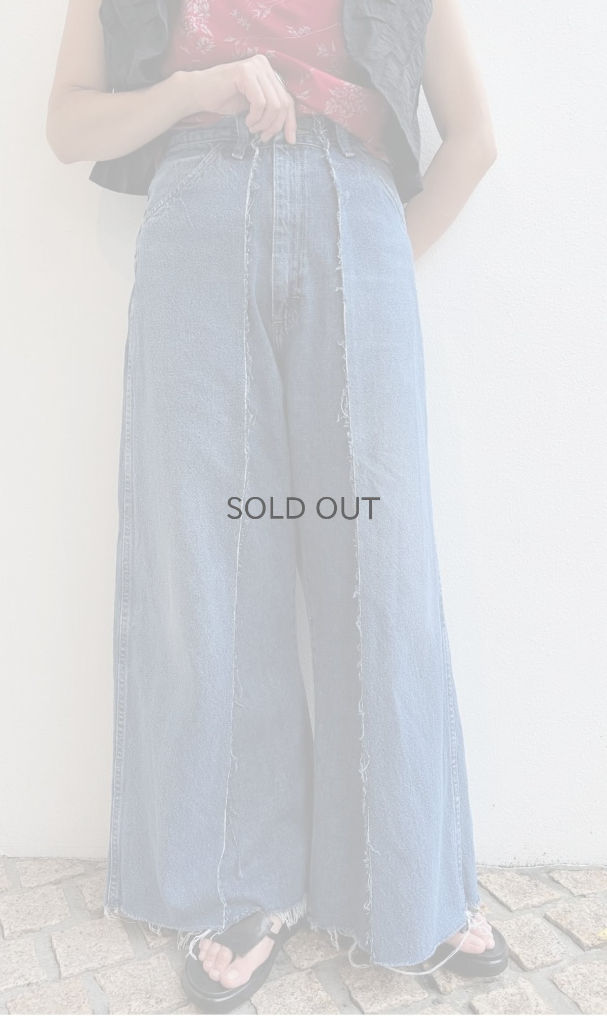 画像12: 【Wiz&Witch】"TWINS" WIDE DENIM PANTS / W29 (12)