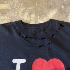 画像10: "I LOVE NY" PRINTED CRASH DAMAGE N/S TEE / Mens L (10)