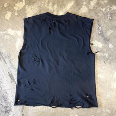 画像2: "I LOVE NY" PRINTED CRASH DAMAGE N/S TEE / Mens L (2)