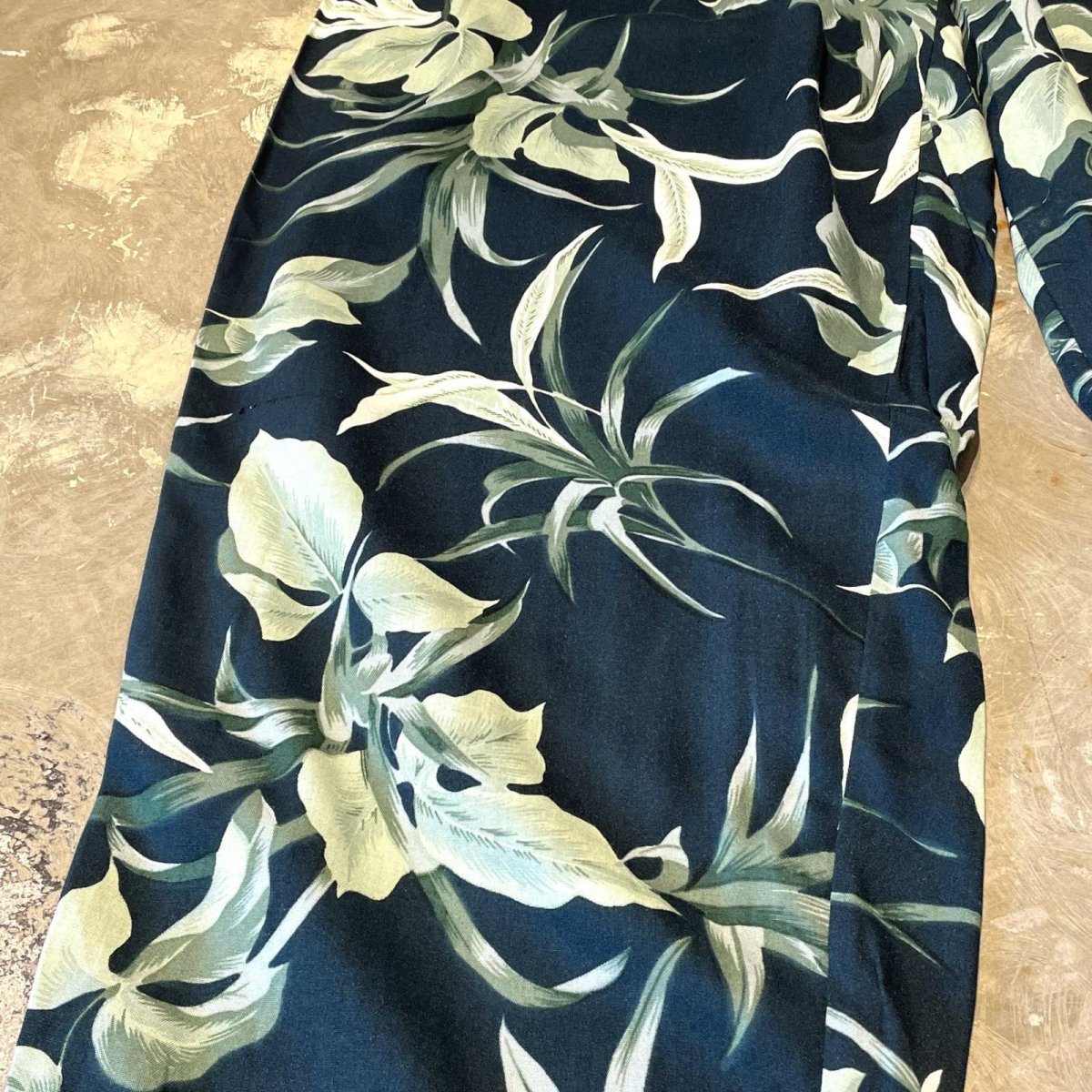 画像7: ALL OVER BOTANICAL PATTERN WIDE SILHOUETTE PANTS / ~W35 (7)