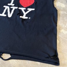 画像6: "I LOVE NY" PRINTED CRASH DAMAGE N/S TEE / Mens L (6)