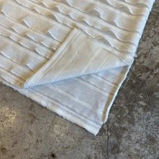 画像7: WHITE COLOR WAVE MESH TIERED DESIGN LONG SKIRT / W25~32 (7)