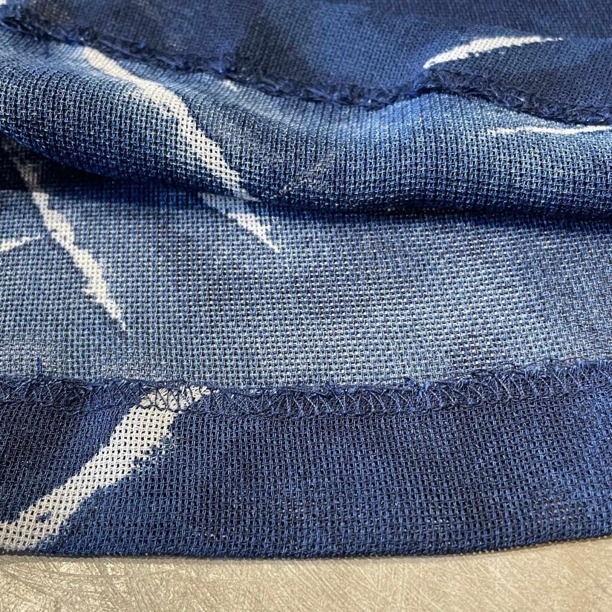 画像8: ALL OVER PATTERN HALF SLEEVE SHEER SHIRT / Mens M (8)