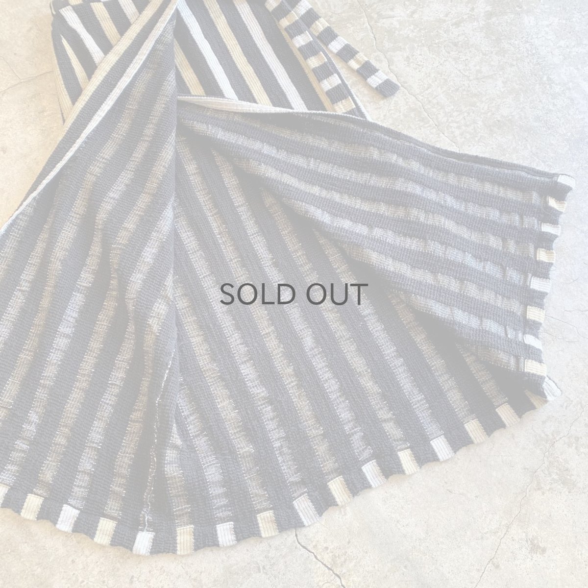 画像6: STRIPE PATTERN WRAP DESIGN SKIRT / W26~W30 (6)