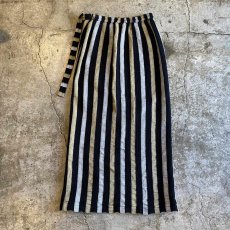 画像2: STRIPE PATTERN WRAP DESIGN SKIRT / W26~W30 (2)