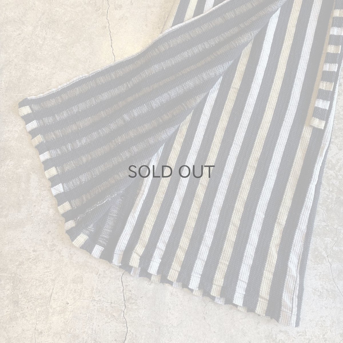 画像5: STRIPE PATTERN WRAP DESIGN SKIRT / W26~W30 (5)