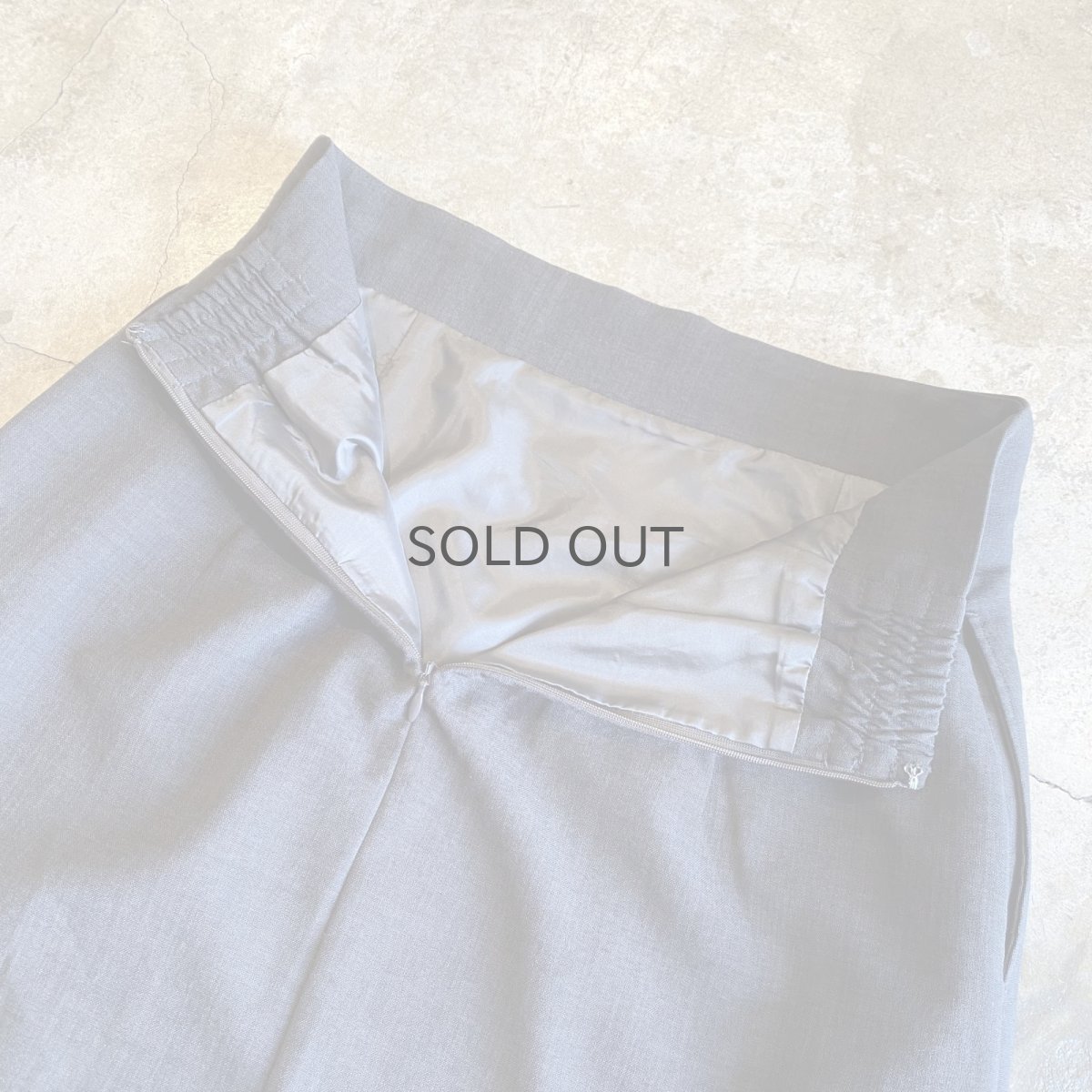 画像9: FRONT DESIGN SLIT SLACKS LIKE SKIRT / W27~W29 (9)