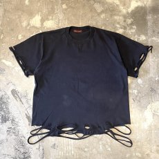 画像1: 【Wiz&Witch】"DIRTY BEAUTIFUL" DAMAGE ART TEE / BLACK / OS (1)