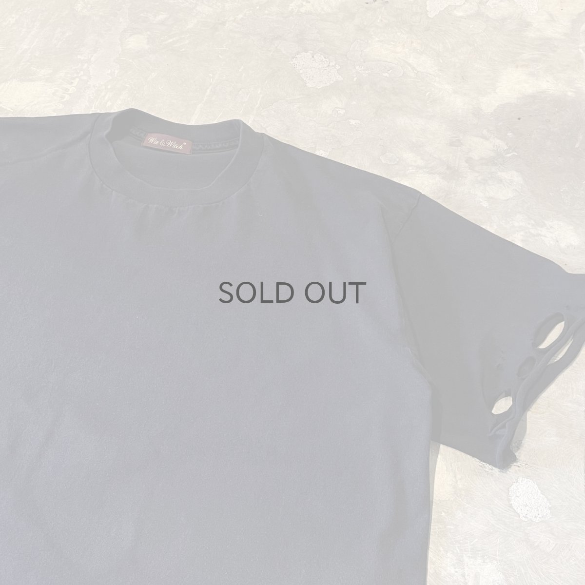 画像4: 【Wiz&Witch】"DIRTY BEAUTIFUL" DAMAGE ART TEE / BLACK / OS (4)