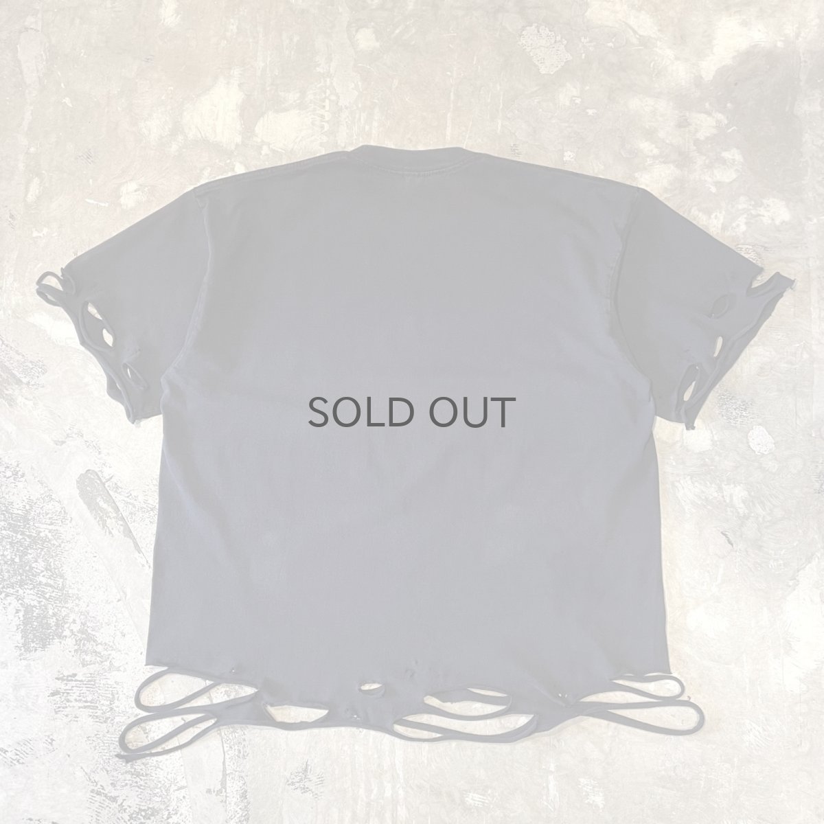 画像2: 【Wiz&Witch】"DIRTY BEAUTIFUL" DAMAGE ART TEE / BLACK / OS (2)