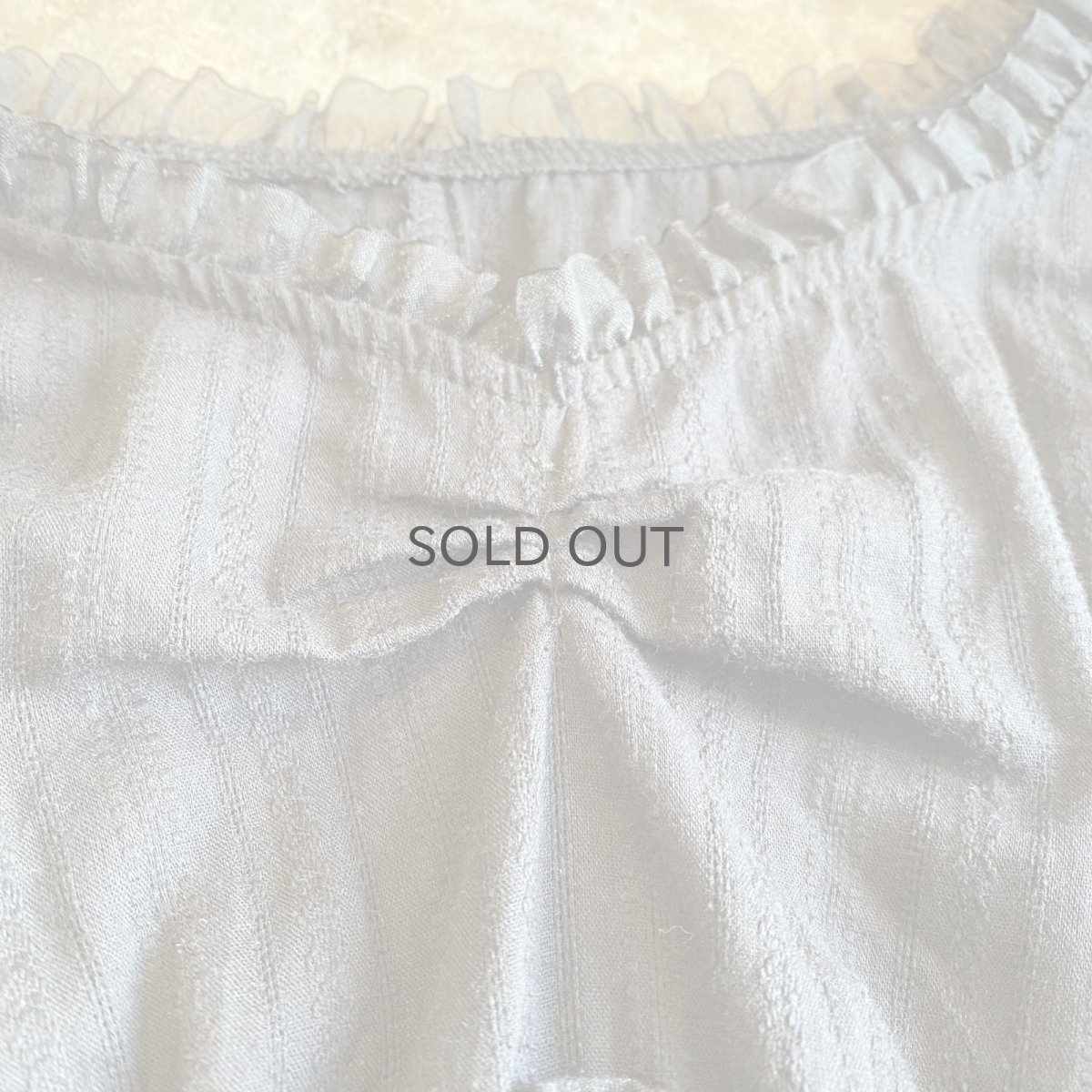 画像4: POINT GATHER DESIGN SLEEVE SHORT L/S TOPS / Ladies M (4)