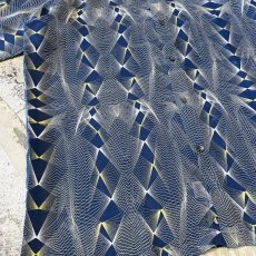 画像5: ALL OVER ART PATTERN SHEER S/S SHIRT / Mens L (5)