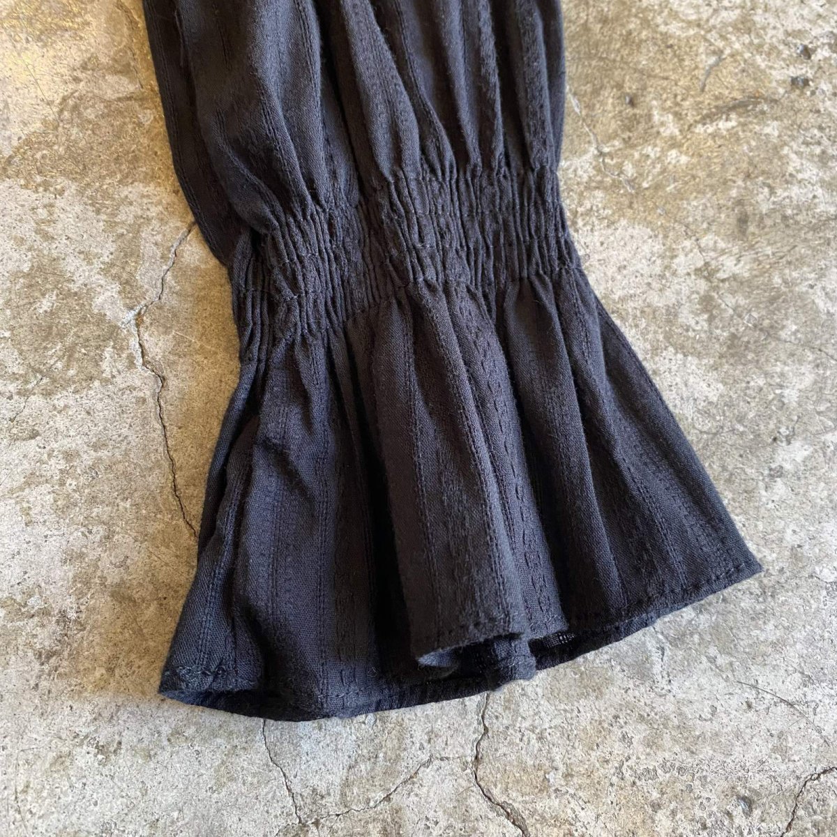 画像7: POINT GATHER DESIGN SLEEVE SHORT L/S TOPS / Ladies M (7)