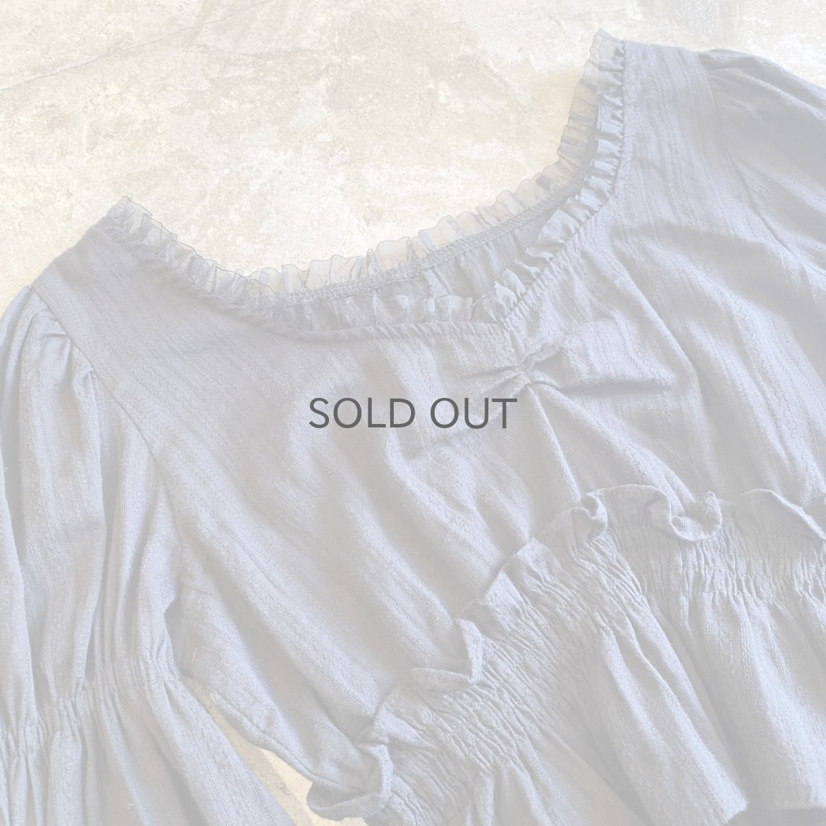 画像3: POINT GATHER DESIGN SLEEVE SHORT L/S TOPS / Ladies M (3)