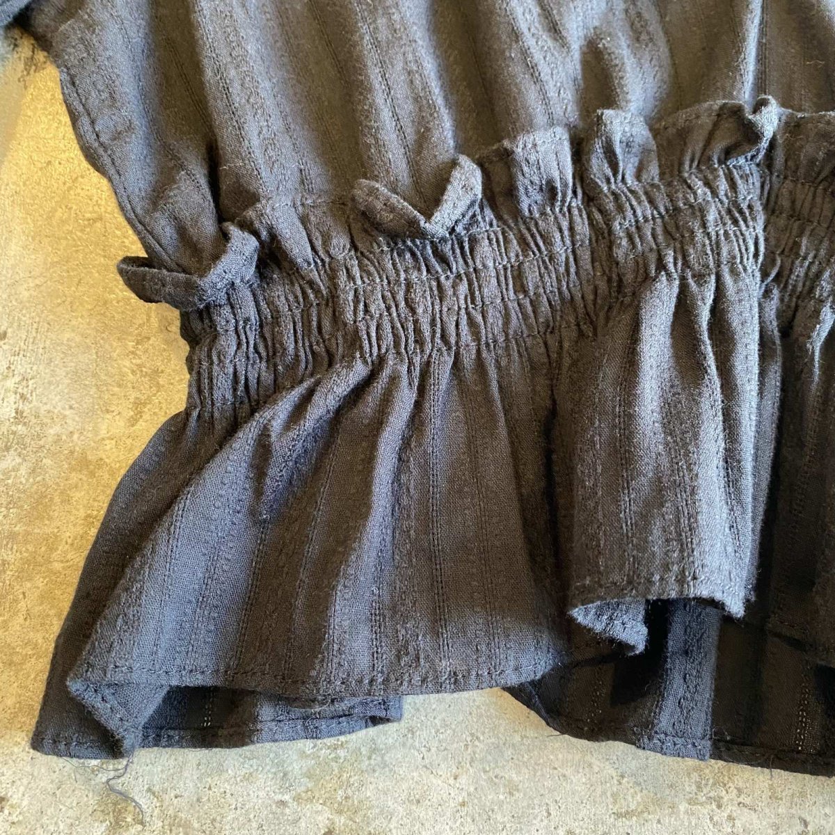 画像5: POINT GATHER DESIGN SLEEVE SHORT L/S TOPS / Ladies M (5)