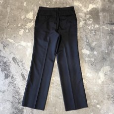画像2: SIDE STUDS DECORATIVE BLACK COLOR STRIPE SLACKS / W30 (2)