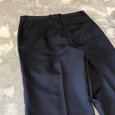 画像9: SIDE STUDS DECORATIVE BLACK COLOR STRIPE SLACKS / W30 (9)