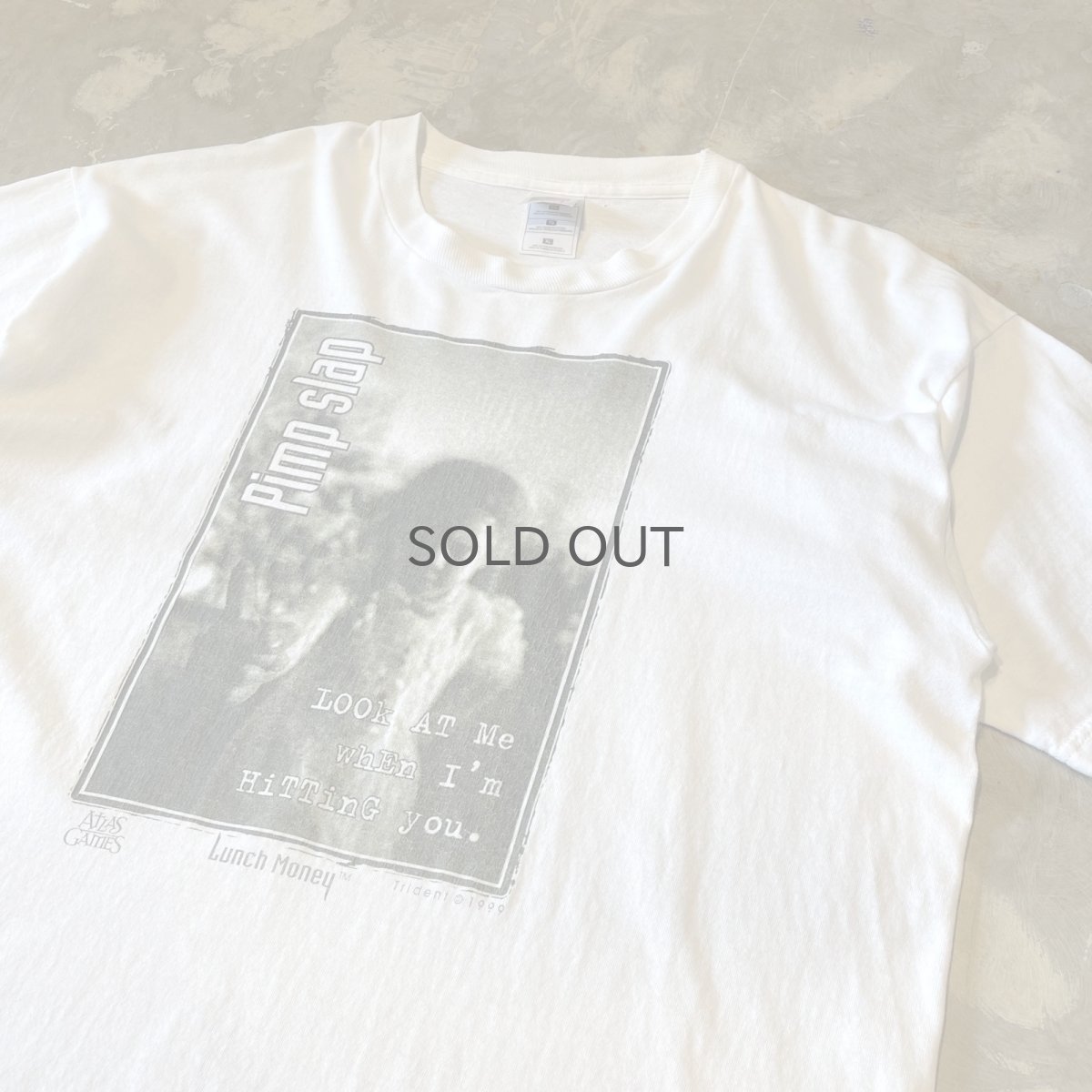 画像4: 90's "LUNCH MONEY" CARD PRINTED S/S TEE / Mens XL (4)