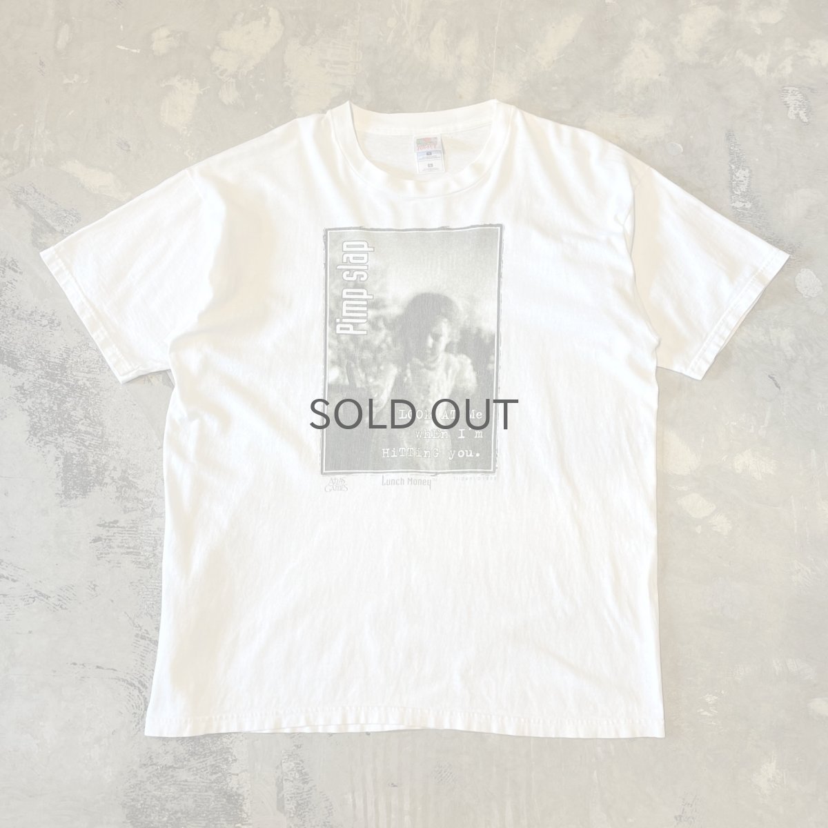 画像1: 90's "LUNCH MONEY" CARD PRINTED S/S TEE / Mens XL (1)
