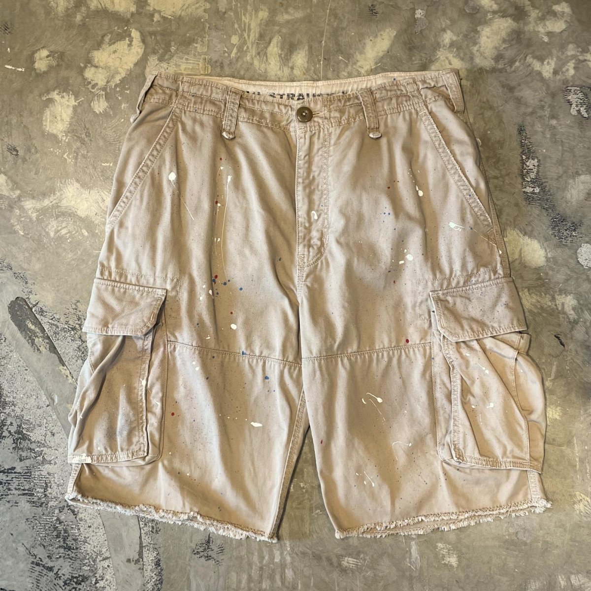 画像1: 【LEVI'S】SPLASH PATTERN CARGO STYLE WIDE SHORTS / W35 (1)