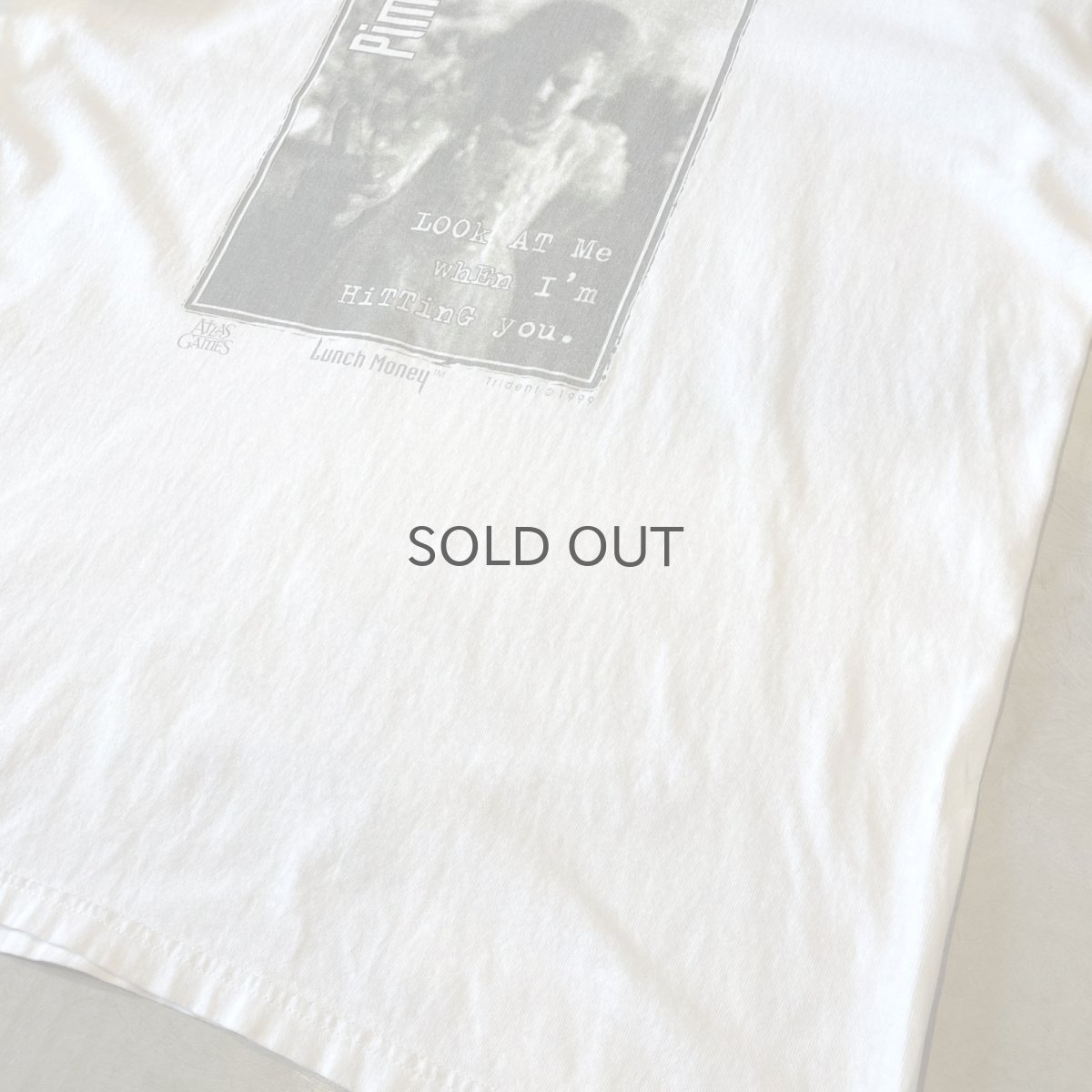 画像6: 90's "LUNCH MONEY" CARD PRINTED S/S TEE / Mens XL (6)