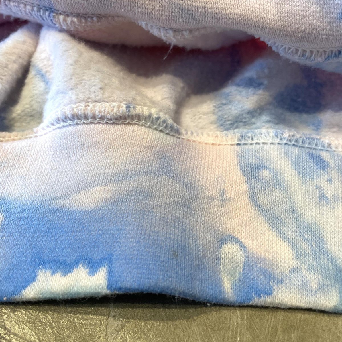 画像7: ALL OVER TIE DYE PATTERN N/S HOODIE SWEAT / Mens XL (7)