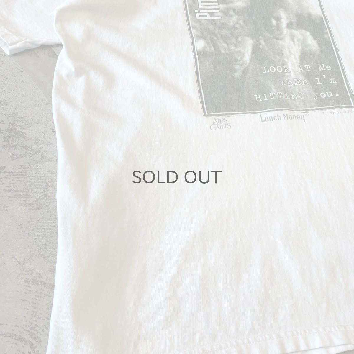 画像5: 90's "LUNCH MONEY" CARD PRINTED S/S TEE / Mens XL (5)