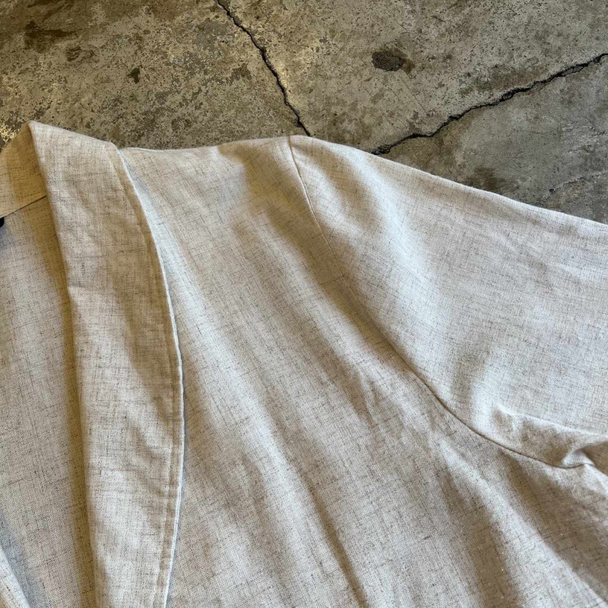 画像9: ALL OVER MARBLING PATTERN 1 BUTTON DESIGN TAILORED JACKET / Ladies L / MADE IN USA (9)