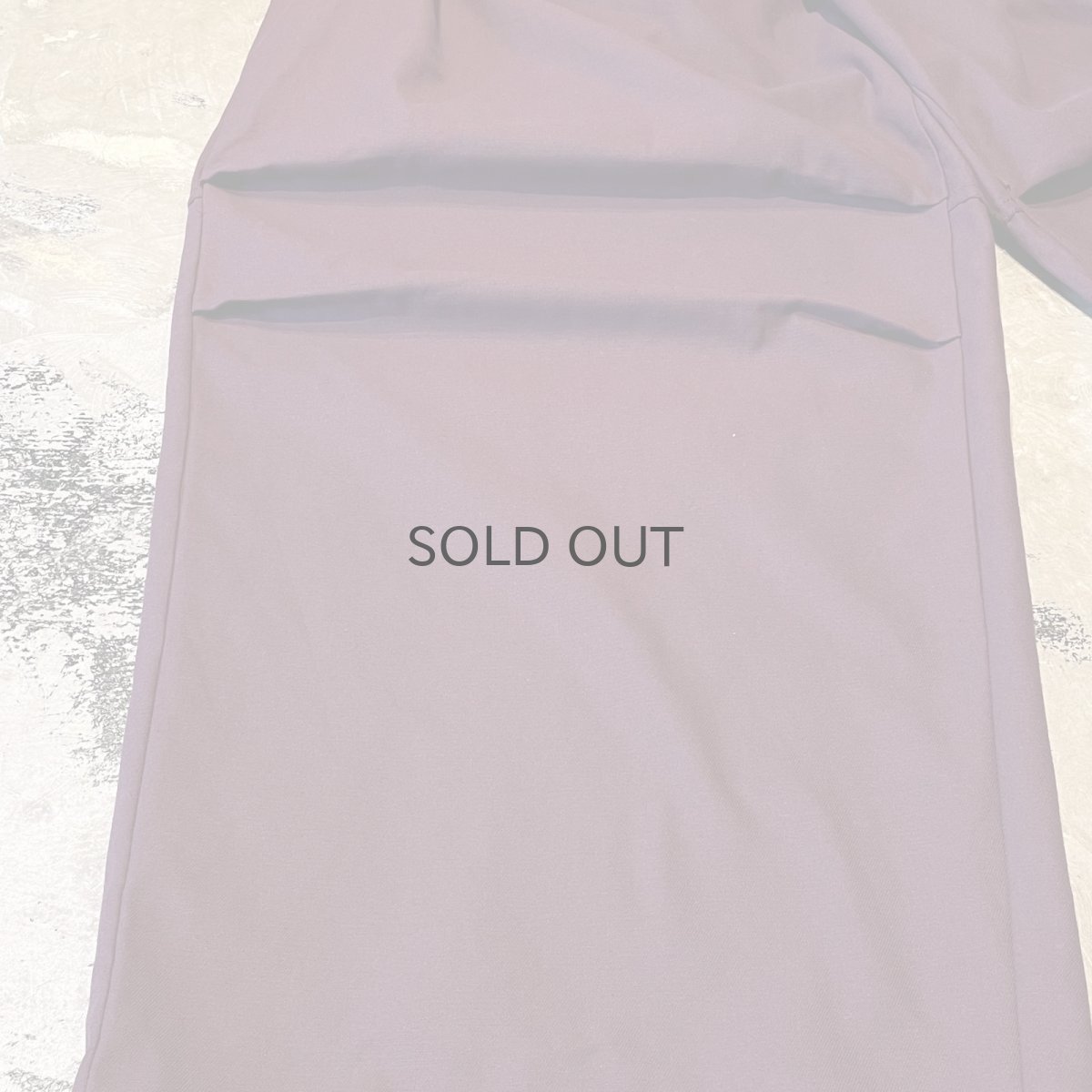 画像7: 【WONDERGROUND】KNEE TUCK COLOR COTTON WIDE PANTS / BURGUNDY / OS (7)