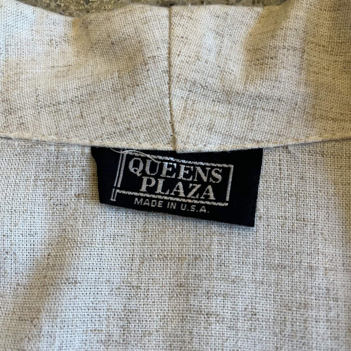 画像12: ALL OVER MARBLING PATTERN 1 BUTTON DESIGN TAILORED JACKET / Ladies L / MADE IN USA (12)