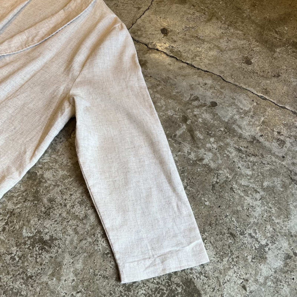 画像7: ALL OVER MARBLING PATTERN 1 BUTTON DESIGN TAILORED JACKET / Ladies L / MADE IN USA (7)