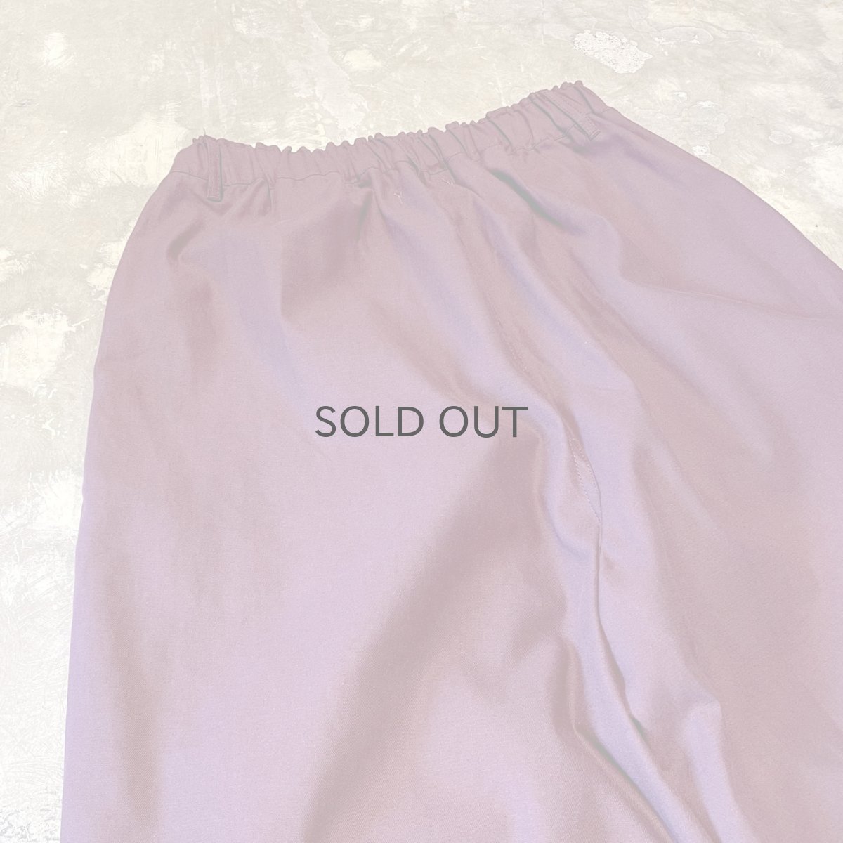 画像9: 【WONDERGROUND】KNEE TUCK COLOR COTTON WIDE PANTS / BURGUNDY / OS (9)