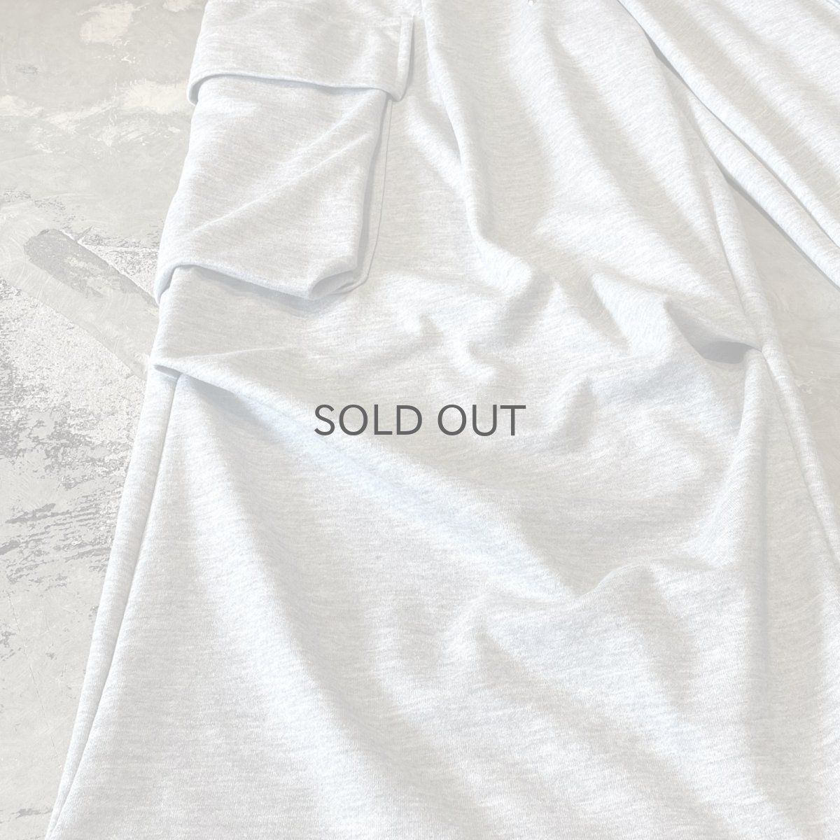 画像7: 【WONDERGROUND】BIG CARGO POCKET WIDE SWEAT PANTS / GRAY / OS (7)