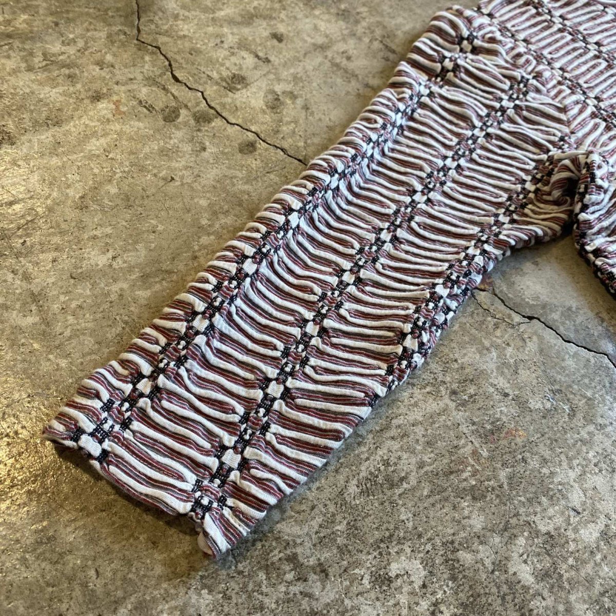 画像8: ALL OVER PATTERN EMBOSS L/S TOPS /  Ladies M (8)