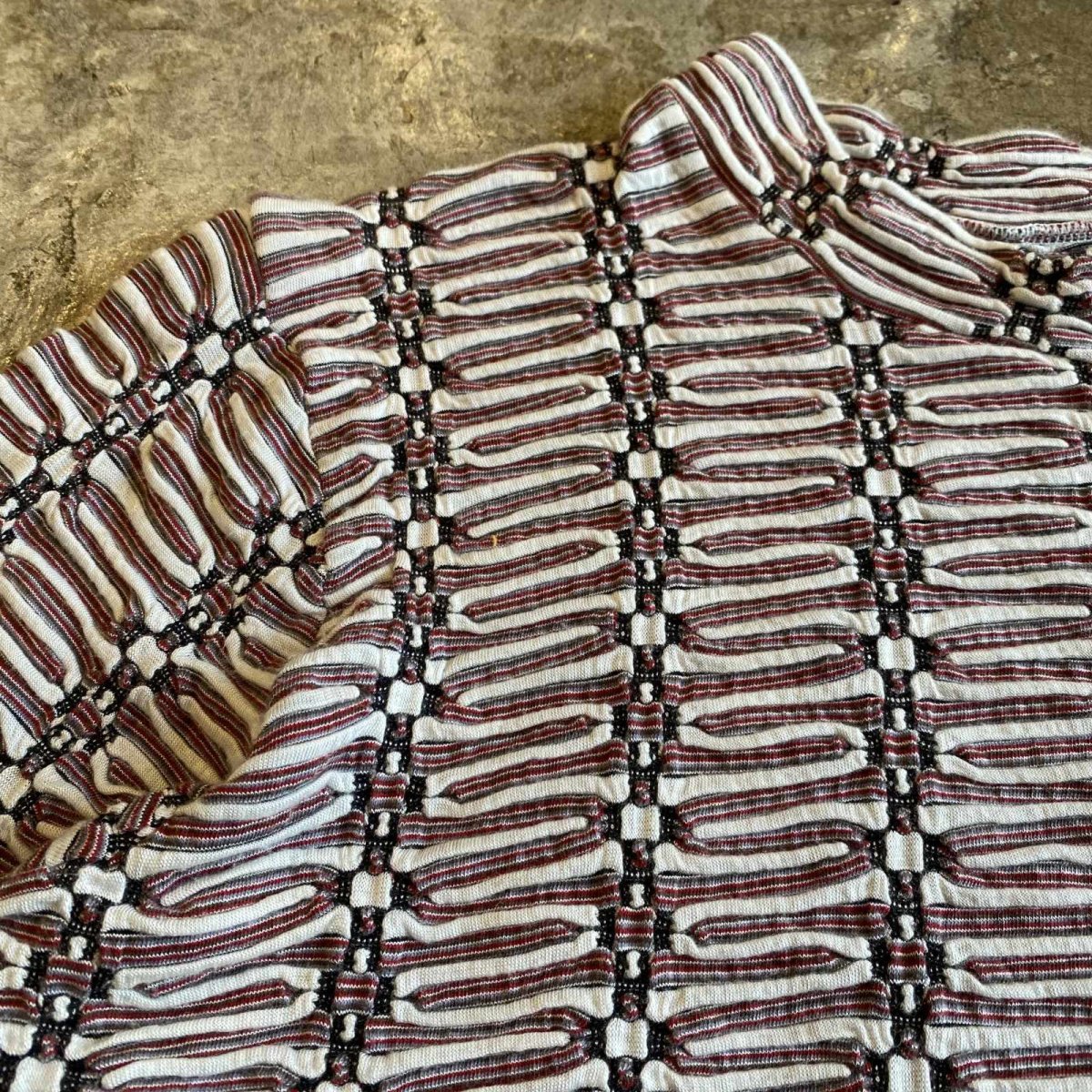 画像4: ALL OVER PATTERN EMBOSS L/S TOPS /  Ladies M (4)